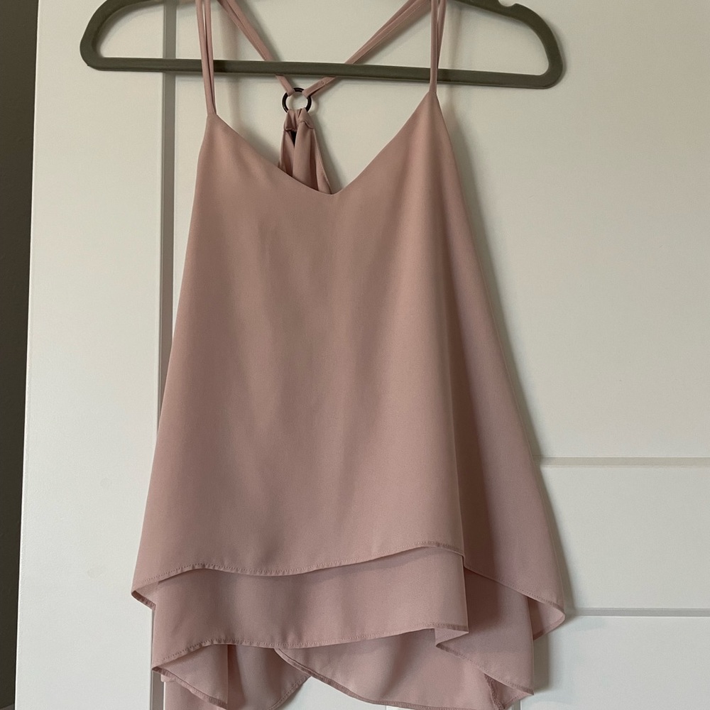 Pink tank that is great for going out or wear under a sweater for work!